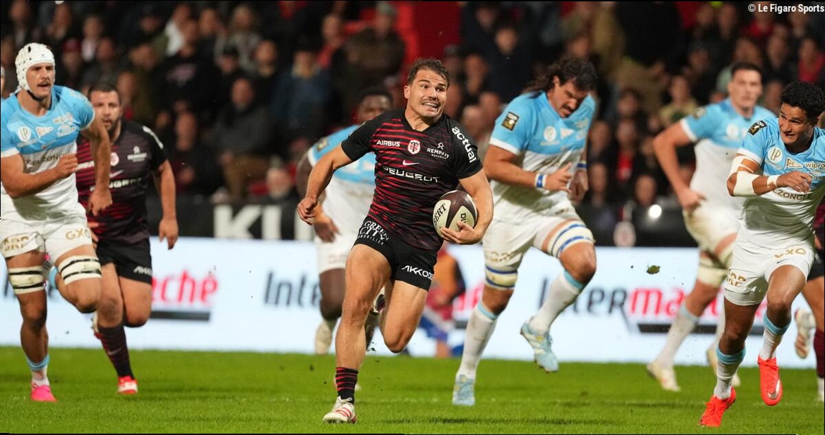 Toulouse-Bayonne : trou de souris, course fulgurante… En vidéo, l'essai fou inscrit par Antoine Dupont