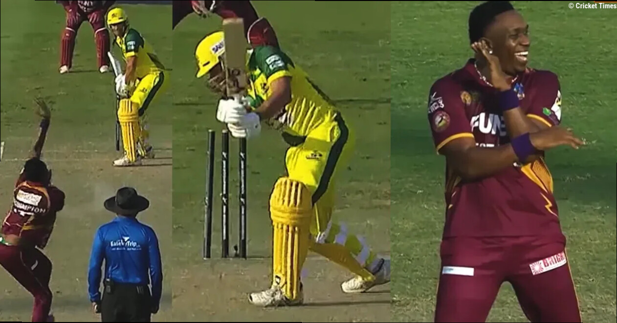 WATCH: Dwayne Bravo bowls Ben Hilfenhaus with a stunning yorker in WCL 2026
