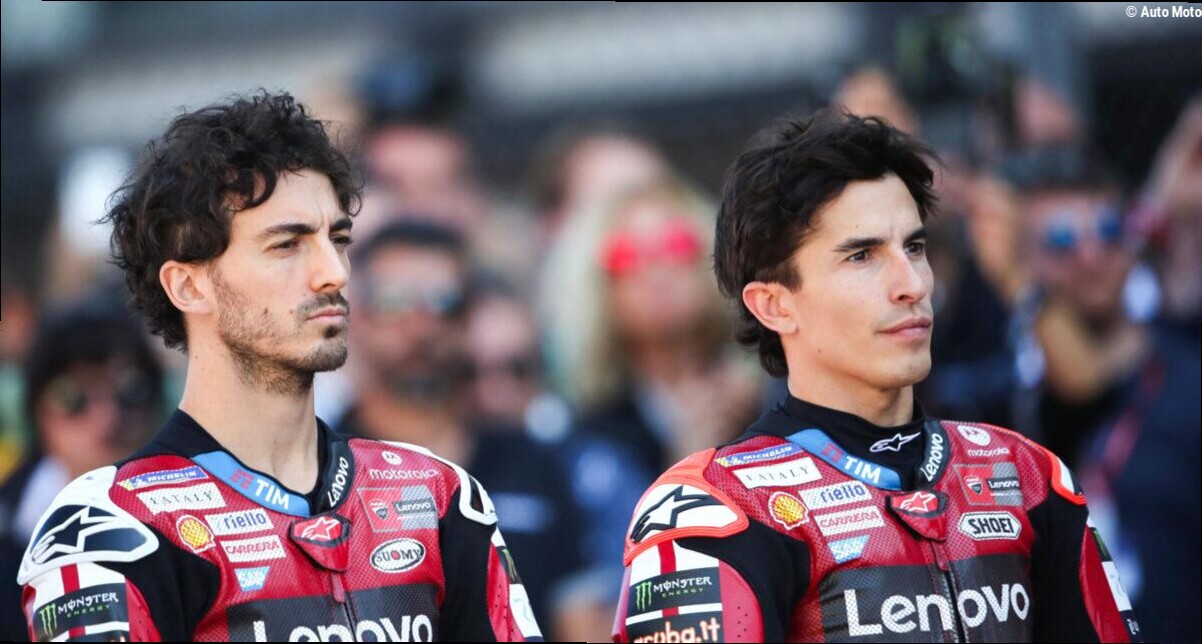 Ducati : Davide Tardozzi met les points sur les I au sujet d'un présumé avantage pour Márquez face à Bagnaia
