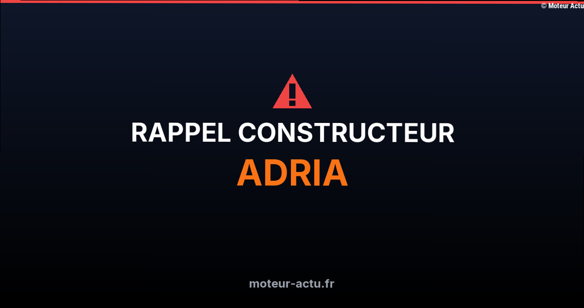 Adria : un défaut Isofix expose les enfants à un risque en cas de choc