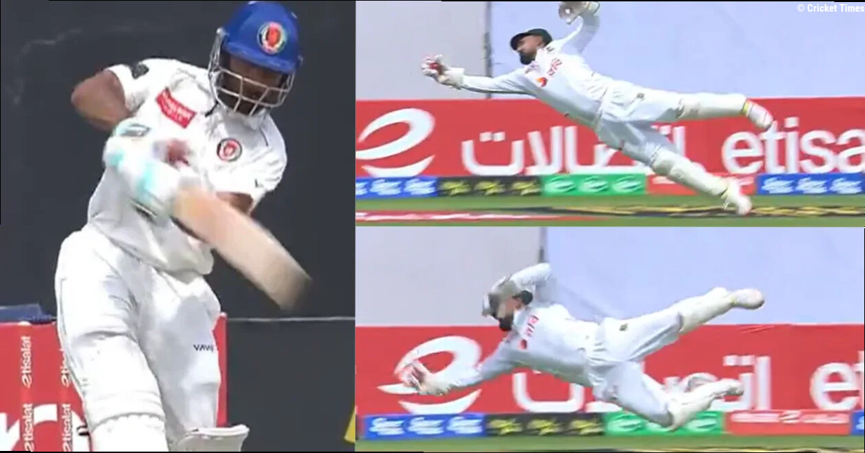 AFG vs BAN [WATCH]: Litton Das takes a stunning catch to dismiss Ikram Alikhil on Day 5 of one-off Test