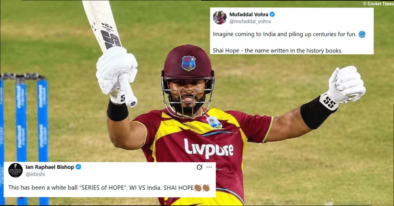 Fans go wild as Shai Hope smashes sensational century against India in 4th T20I