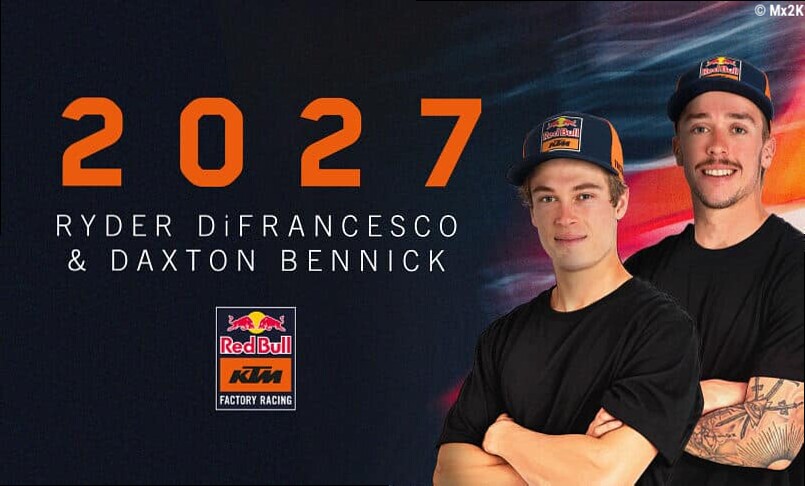 Ryder DiFrancesco et Daxton Bennick passent chez KTM