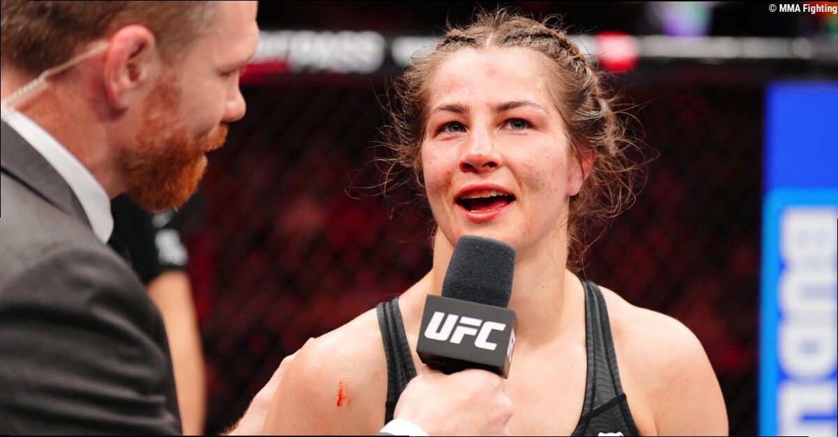 Jasmine Jasudavicius in disbelief at being fined $10K for alleged 'dip' in UFC Winnipeg fight