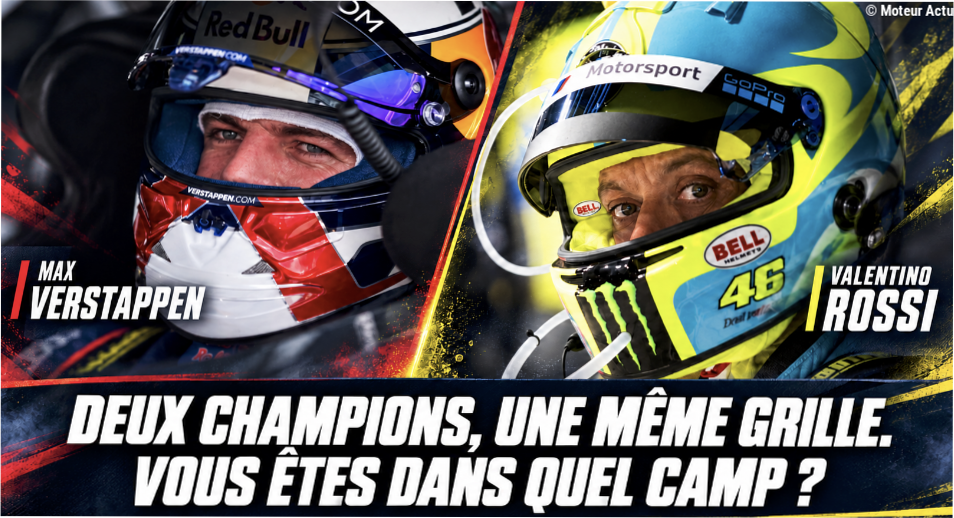 Verstappen et Rossi à Portimão en direct sur YouTube