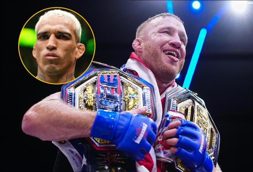 Charles Oliveira : Justin Gaethje ne gagnera pas plus d'argent que ce qu'il a touché à la Maison-Blanche