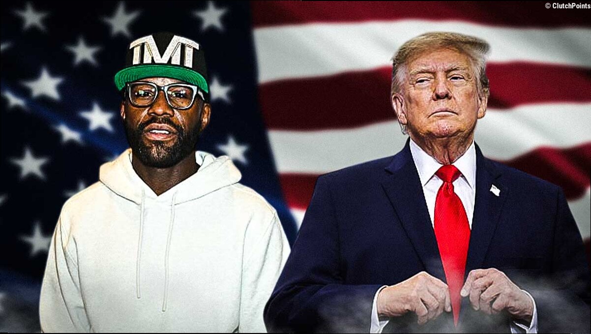 Boxing legend Floyd Mayweather joins President Donald Trump's Arizona rally