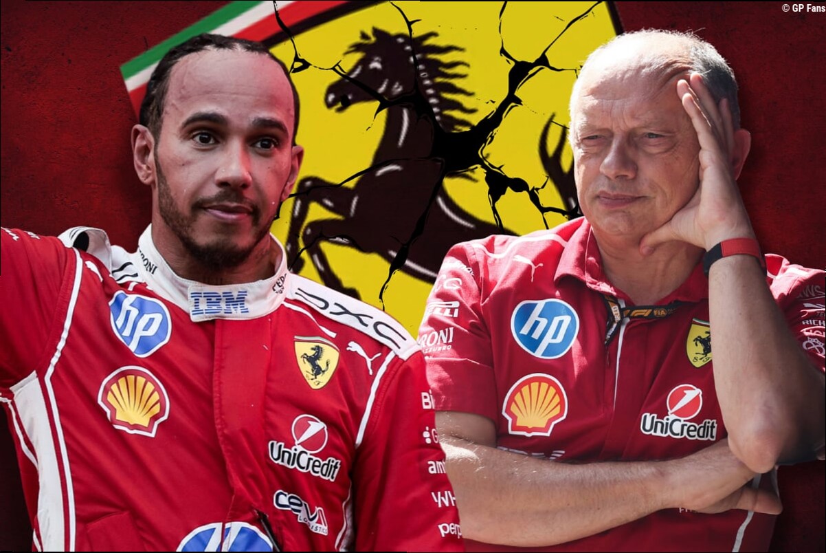 Ferrari krijgt kritiek na mislukte strategie Hamilton: 'Waar is het vertrouwen?'