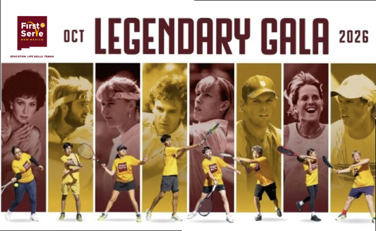 Tennis Legends Descend on Santa Fe for Special Day at Award-Winning Forked Lightning Racquet Club
