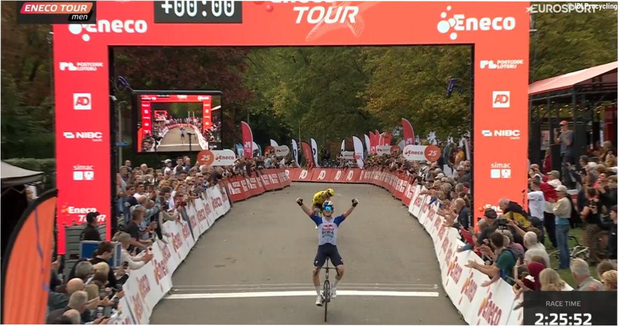 Van Dijke wins, but Visma celebrates hardest after overcoming leader Söderqvist at the Eneco Tour
