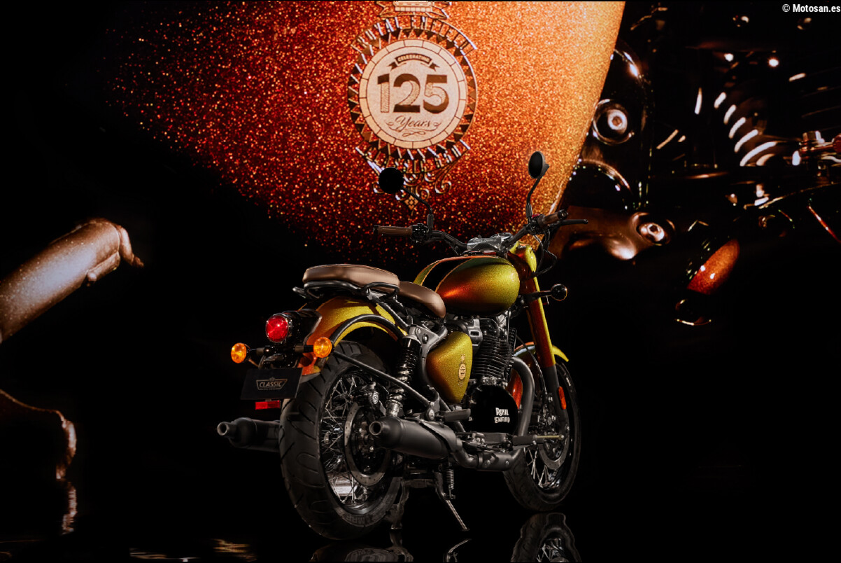 Oro y tecnología Hypershift para celebrar los 125 años de historia de Royal Enfield