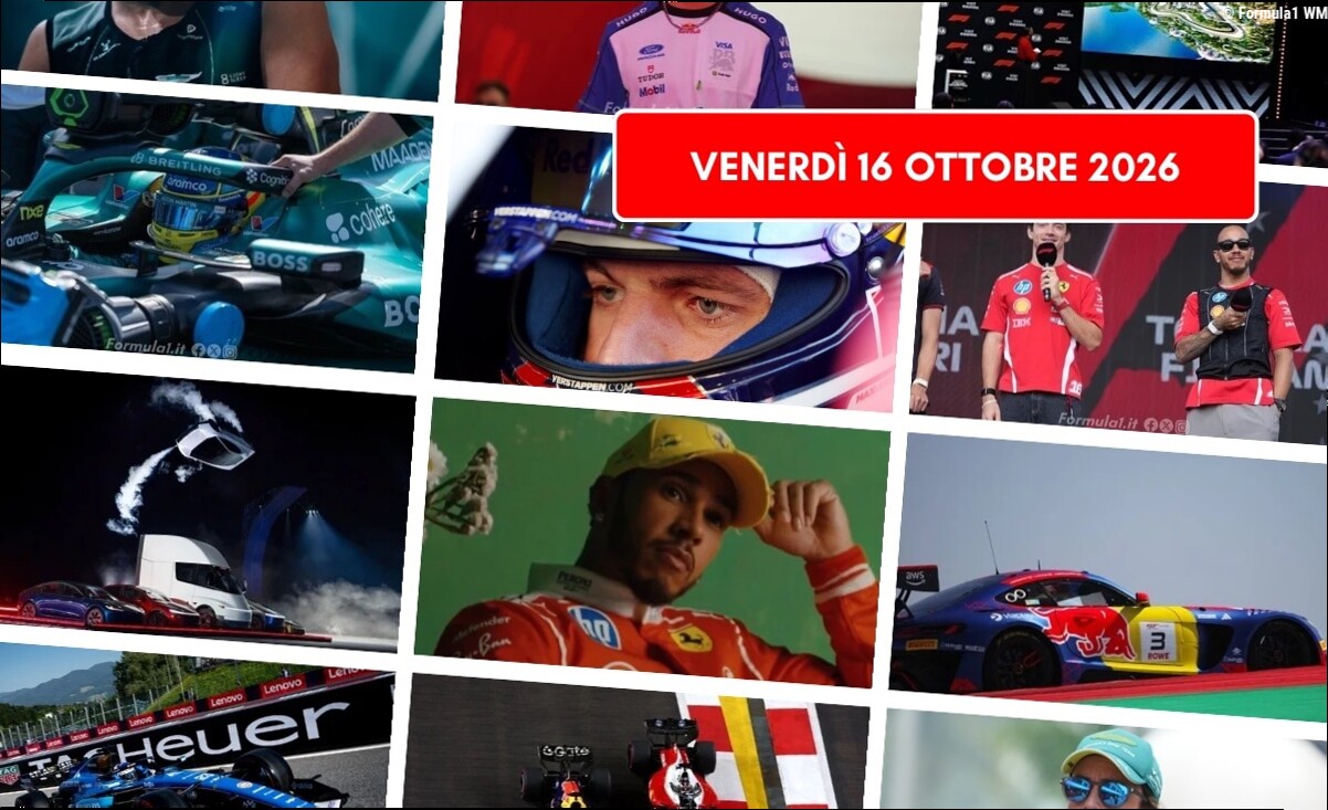 Formula 1, il punto di venerdÃ¬ 16 ottobre 2026: Max ci prova