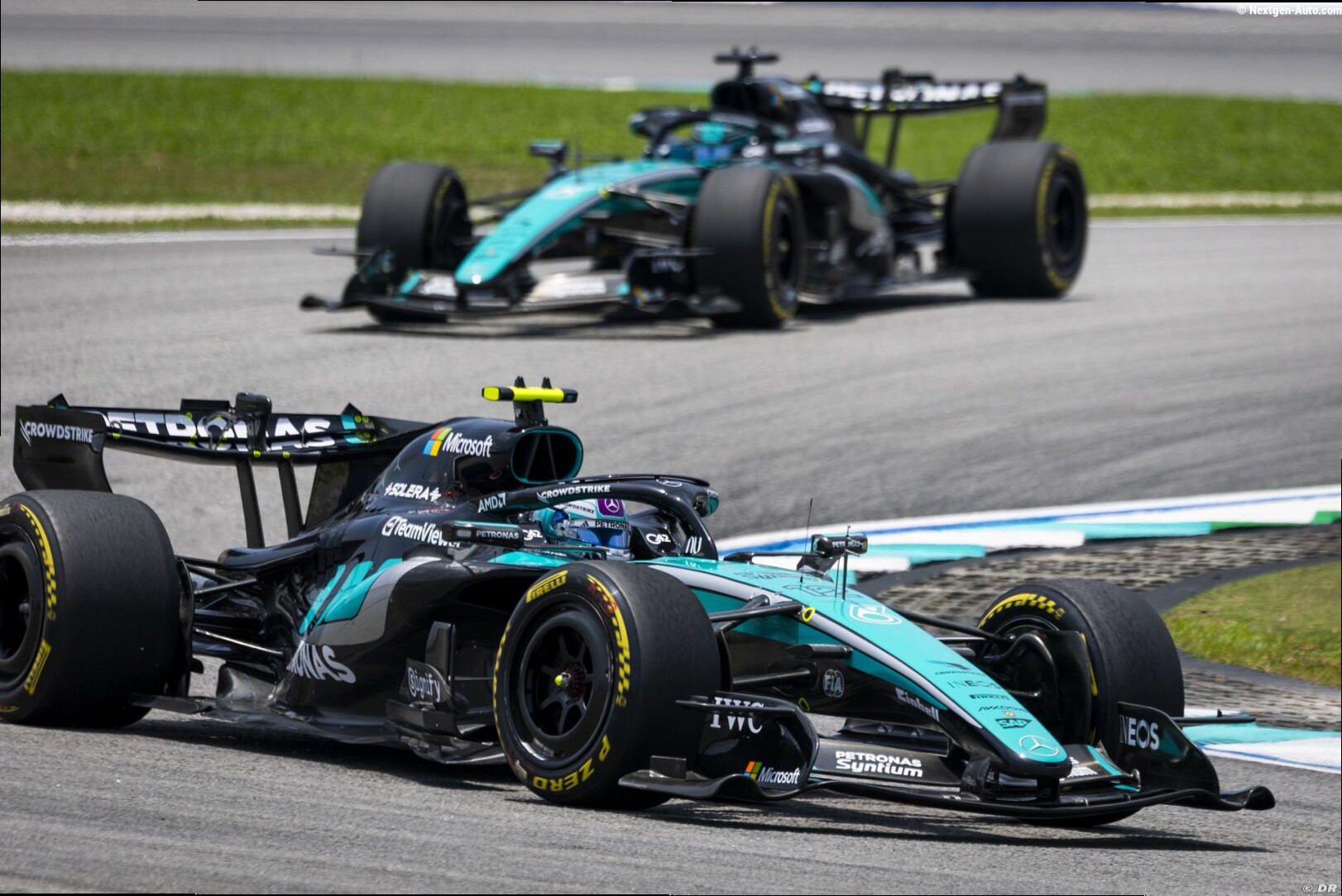 Mercedes F1 a identifié un déséquilibre aérodynamique sur sa W17 évoluée