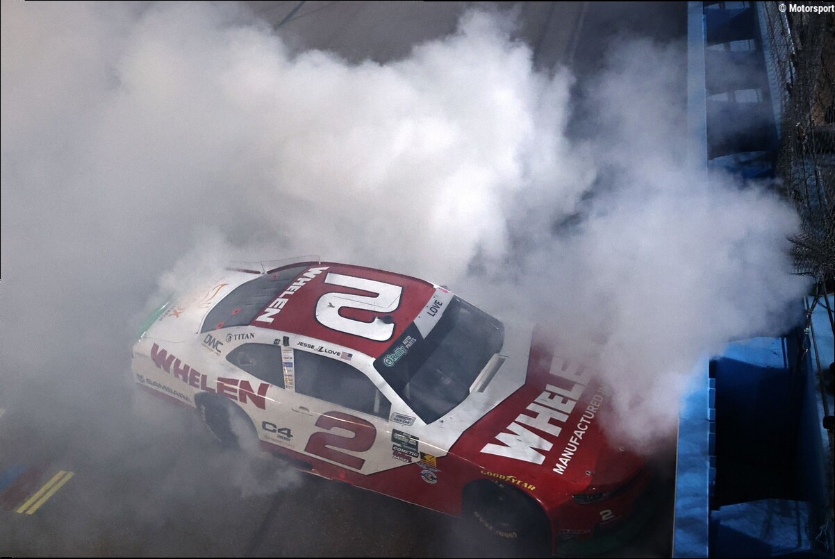 Jesse Love barely holds off Sam Mayer for NASCAR O'Reilly win at Phoenix