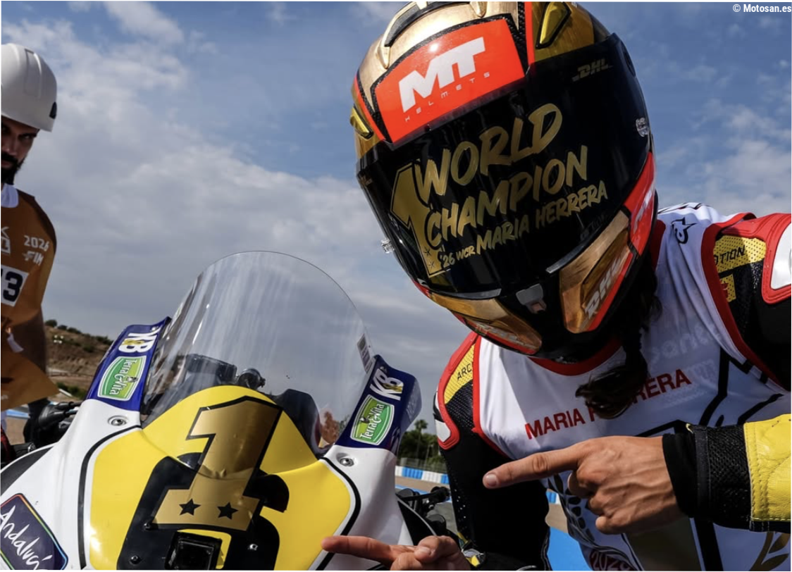 La petición de María Herrera: «Una carrerita en MotoGP para dar visibilidad sería lo suyo»