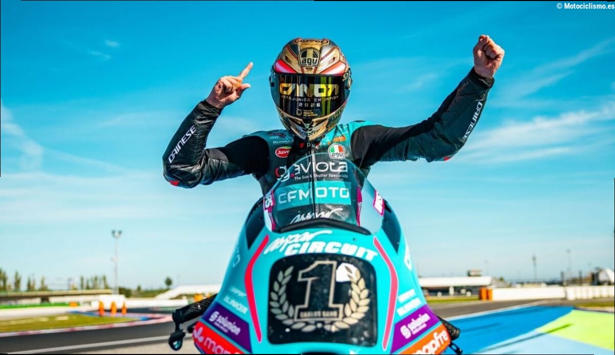 Carlos Cano, campeón del mundo junior de Moto3 2026