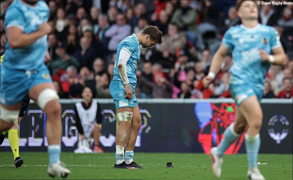 Déchirement pour Exeter qui est sur le point de renverser Toulouse à 14 dans un thriller