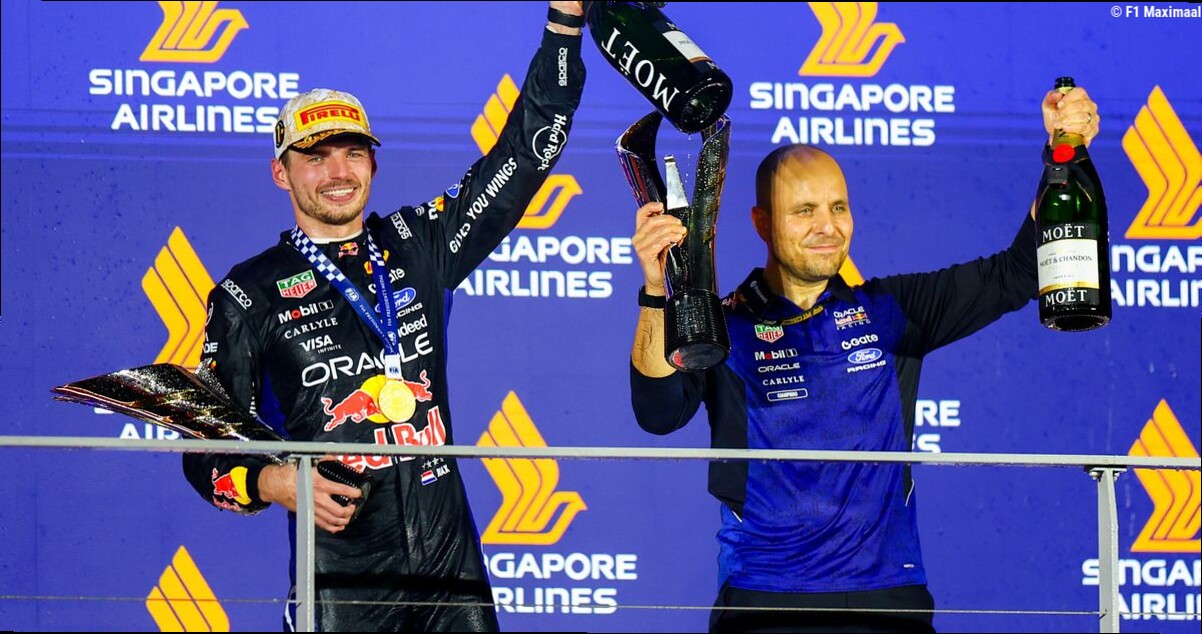 Doornbos staat versteld: "Bijna telepathische communicatie tussen Lambiase en Verstappen"