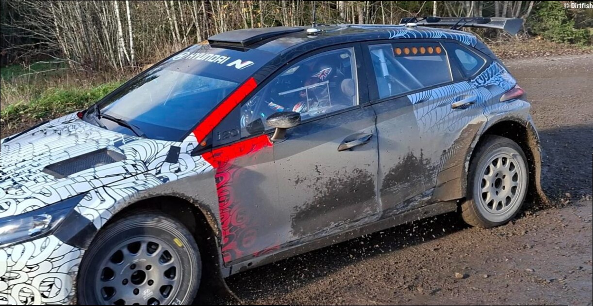 Meeke testing Hyundai's Rally2 car