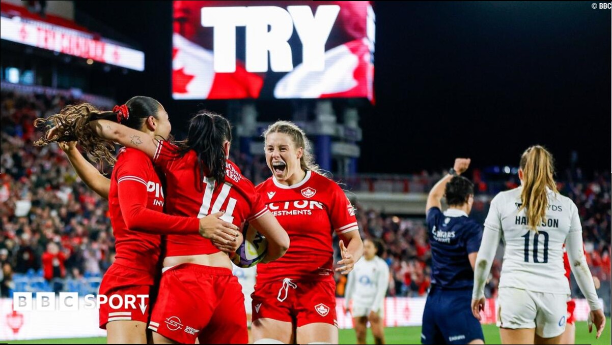 How have Canada closed gap to world champions England?