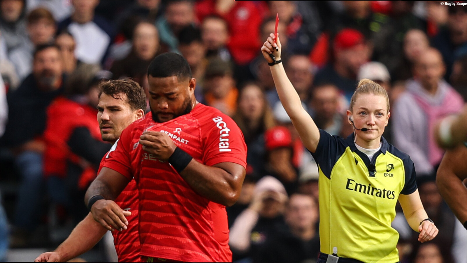 Stade Toulousain. Rodrigue Neti suspendu trois semaines après son carton rouge face à Exeter
