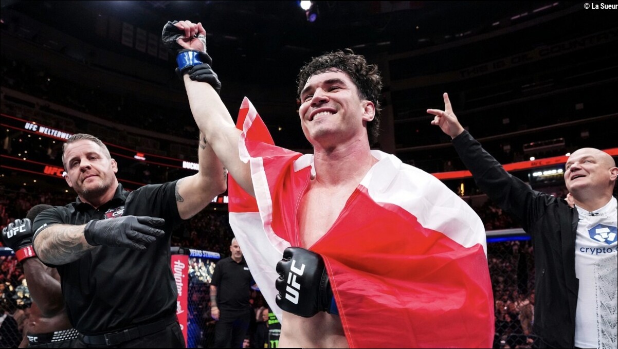 La star de l'UFC Edmonton fait une percée au classement welterweight