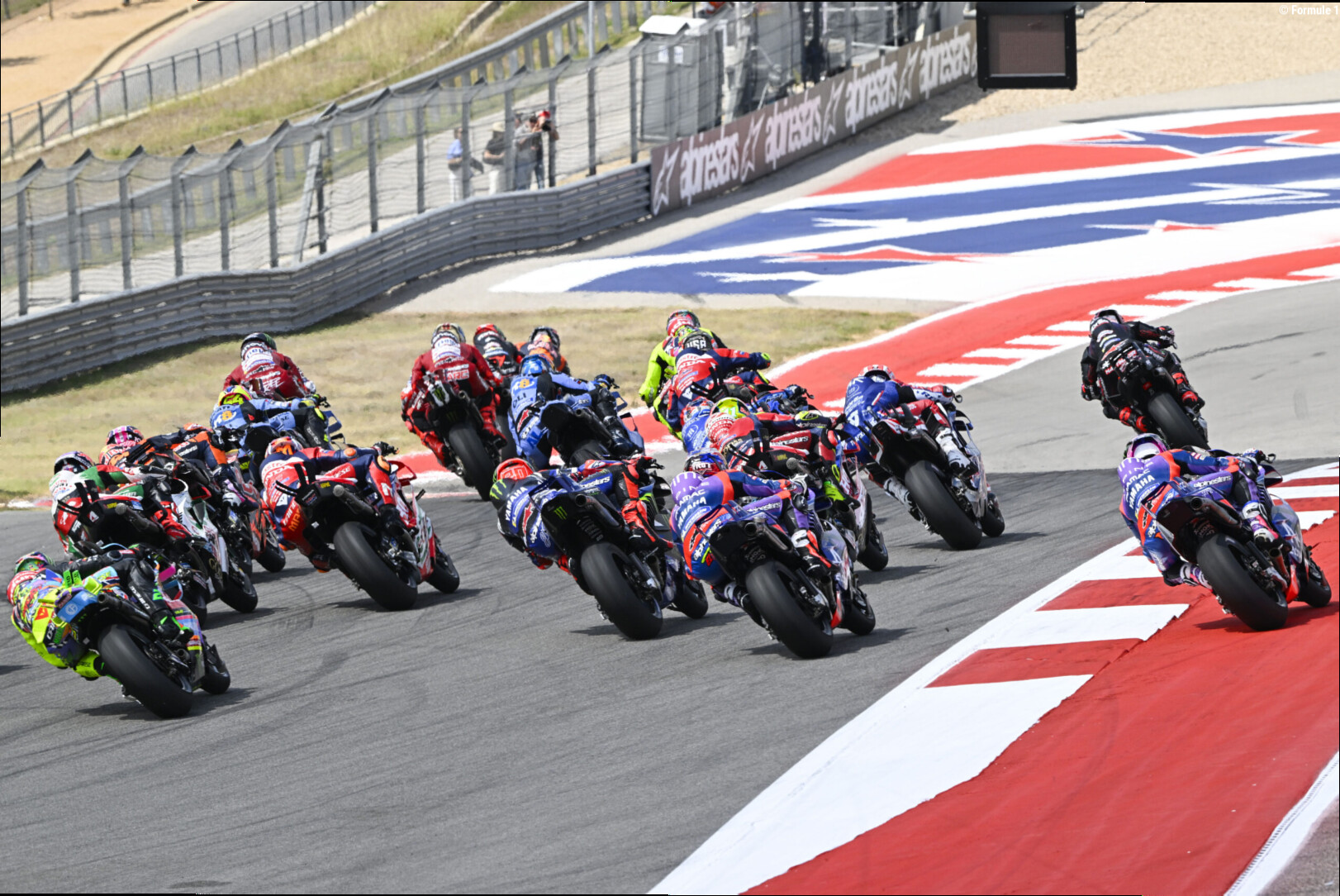 MotoGP-rijders maken demonstratierit voorafgaand aan GP Verenigde Staten