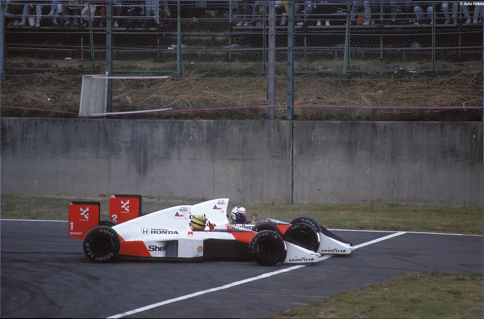 Il y a 37 ans, Prost était titré après un accrochage avec Senna à Suzuka