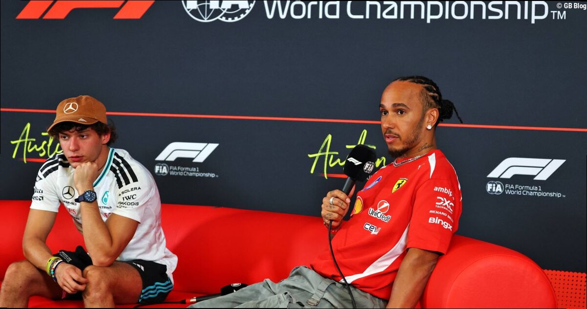 Hamilton ziet Red Bull Racing Ferrari voorbijstreven en hoopt op misstap