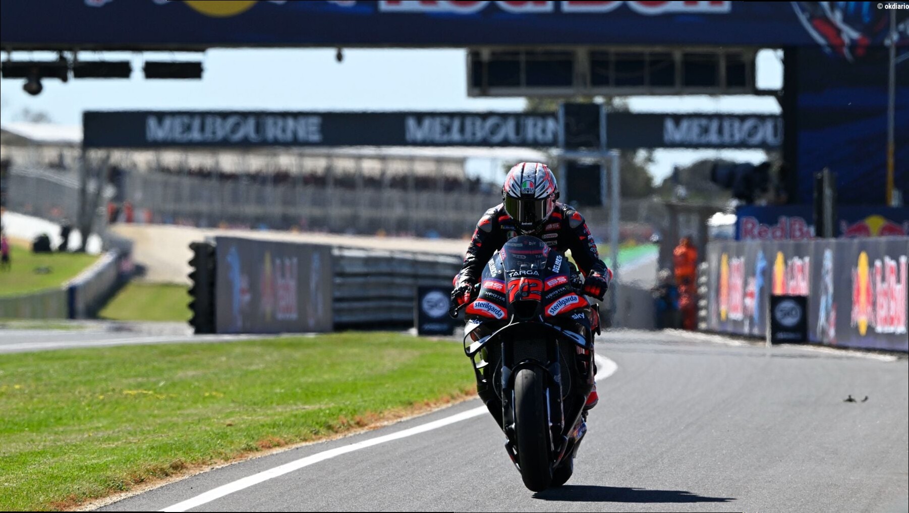 Las Aprilia hacen un sándwich a Márquez con Bezzecchi al frente