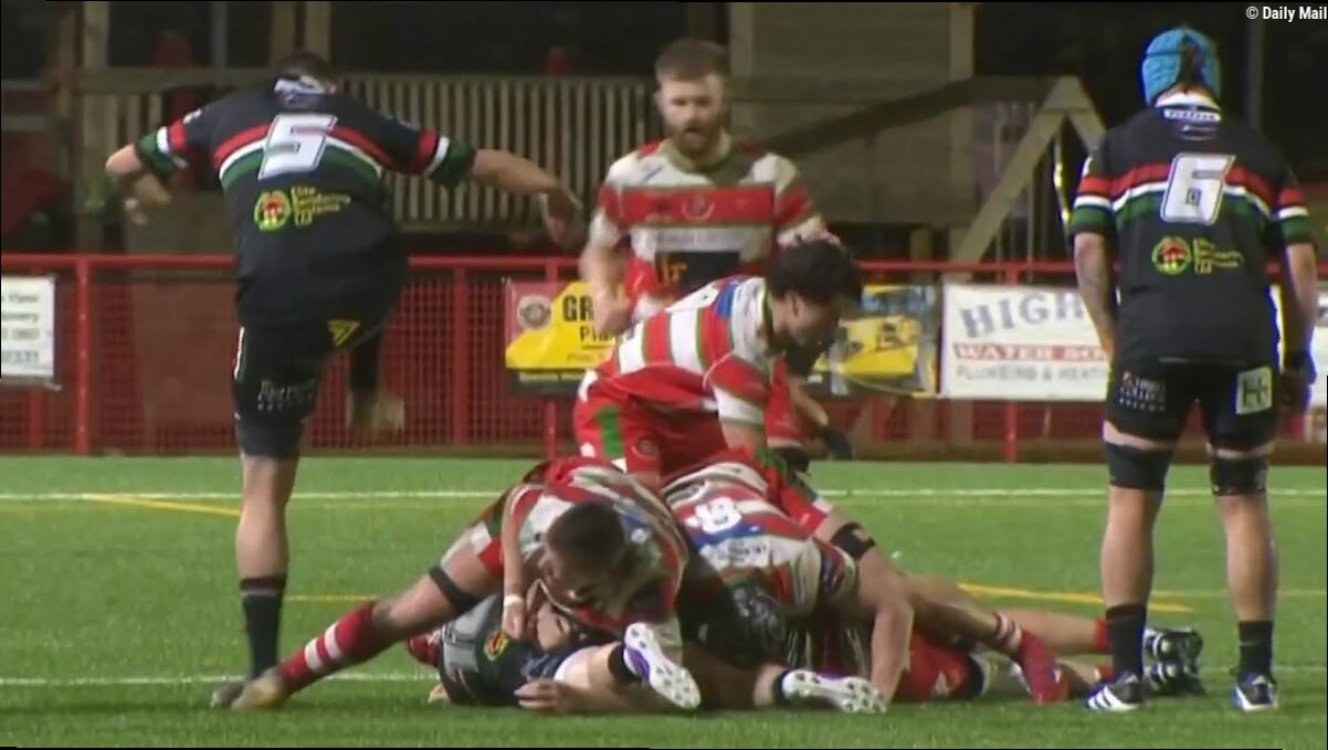 Stamp of disapproval! Shocked rugby fans demand lifetime BAN for Welsh player's 'disgusting' violent trample