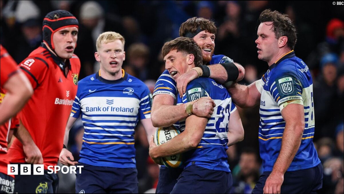 Leinster fight back to beat Munster in URC derby