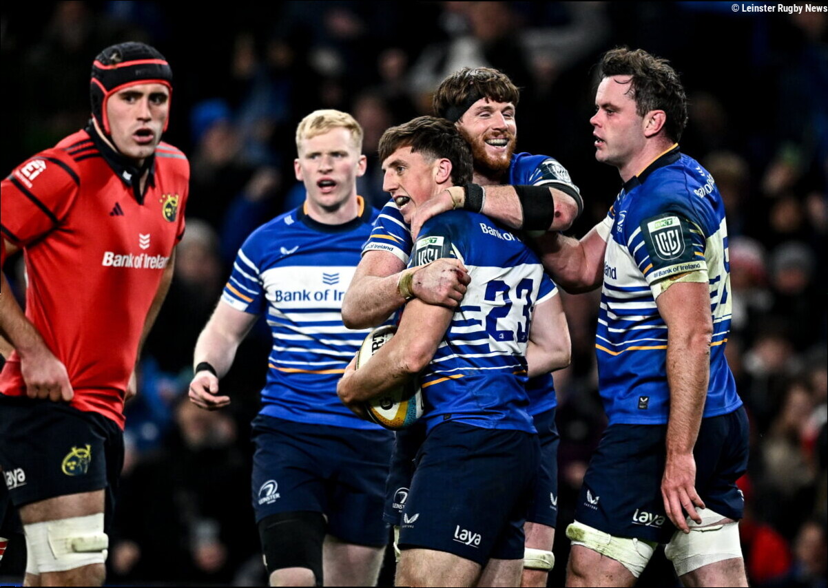 Leinster fight back to claim bonus-point win over Munster