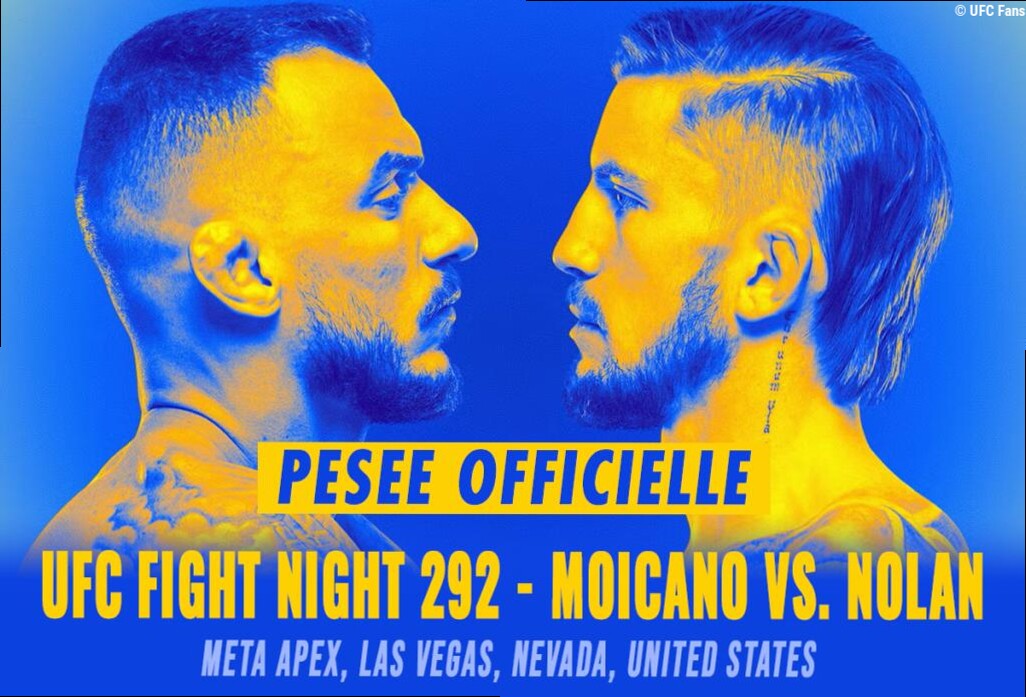 UFC Fight Night 292 - La pesée : résultats, vidéos, faceoffs | Las Vegas