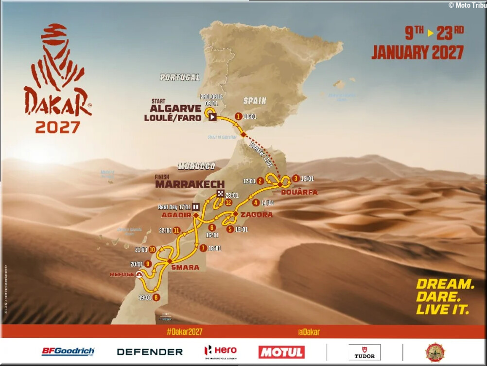 RALLYE RAID – Dakar, l'édition 2027 se déroulera au Portugal et au Maroc