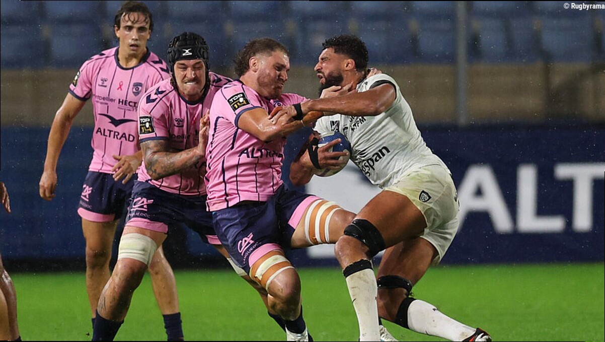 XV de France/Top 14 - Lenni Nouchi (Montpellier) finalement suspendu trois semaines après son plaquage sur Swan Rebbadj